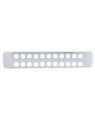 (CARD) CHROME PLASTIC DUAL FACE 11 LED LIGHT BAR BEZEL (CARD) CHROME PLASTIC DUAL FACE 11 LED LIGHT BAR BEZEL