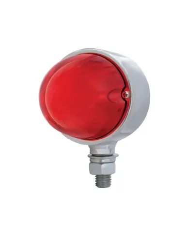 UP34431-9 LED Dual Function GloLight Single Face Light - Red LED/Red Lens