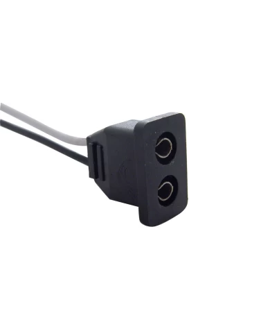 (BULK) 2 WIRE ADAPTOR - 2 FEMALE BULLET PLUG TO 2 CONTACT PLUG ADAPTOR (BULK) 2 WIRE ADAPTOR - 2 FEMALE BULLET PLUG TO 2 CONTACT PLUG ADAPTOR
