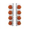 UP34434-SS Front Air Cleaner Bracket With 8X 9 Amber LED Watermelon GloLight For PB Trucks -Amber Lens