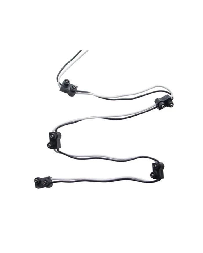 (BULK) WIRE HARNESS - 7" WIRE LEAD W/ 5 MOLDED 2 WIRE PLUG