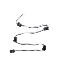 (BULK) WIRE HARNESS - 7" WIRE LEAD W/ 5 MOLDED 2 WIRE PLUG