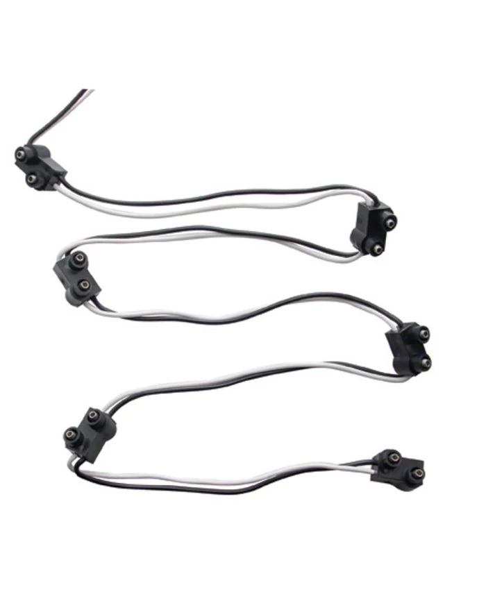 (BULK) WIRE HARNESS - 7" WIRE LEAD W/ 6 MOLDED 2 WIRE PLUGS