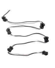 (BULK) WIRE HARNESS - 7" WIRE LEAD W/ 6 MOLDED 2 WIRE PLUGS