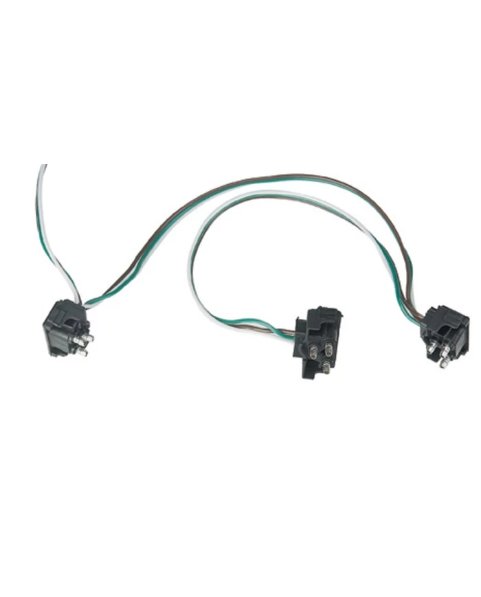 (BULK) WIRE HARNESS - 12" WIRE LEAD W/ 3 MOLDED 3 WIRE RIGHT ANGLE PLUGS