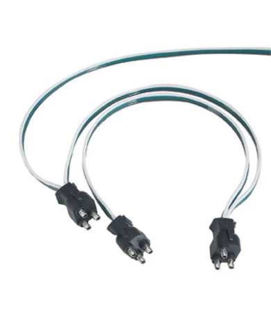 (BULK) WIRE HARNESS - 12" WIRE LEAD W/ 3 MOLDED 3 WIRE PLUGS (BULK) WIRE HARNESS - 12" WIRE LEAD W/ 3 MOLDED 3 WIRE PLUGS