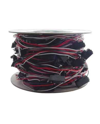 (ROLL) WIRE HARNESS - 12" WIRE LEAD W/ 100 MOLDED 3 WIRE RIGHT ANGLE PLUG (ROLL) WIRE HARNESS - 12" WIRE LEAD W/ 100 MOLDED 3 WIRE RIGHT ANGLE PLUG