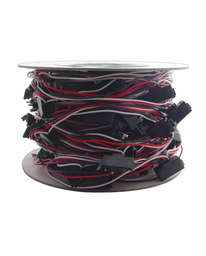 (ROLL) WIRE HARNESS - 12" WIRE LEAD W/ 100 MOLDED 3 WIRE RIGHT ANGLE PLUG (ROLL) WIRE HARNESS - 12" WIRE LEAD W/ 100 MOLDED 3 WIRE RIGHT ANGLE PLUG