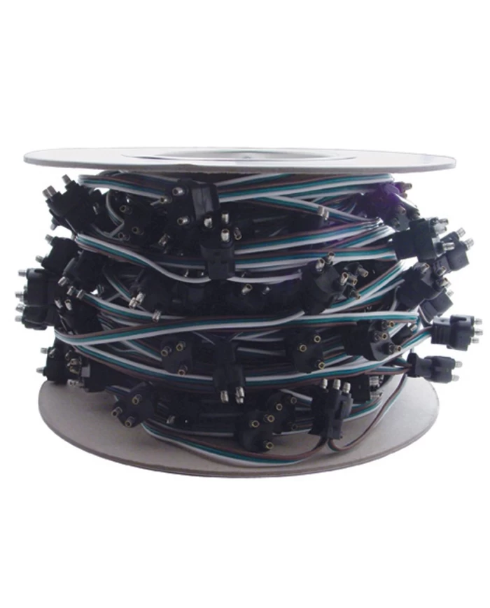 (ROLL) WIRE HARNESS - 12" WIRE LEAD W/ 100 MOLDED 3 WIRE PLUG