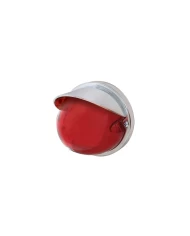 (BULK) 9 LED DUAL FUNCTION “GLO” WATERMELON LIGHT - FLUSH MOUNT WITH VISOR - RED LED / RED LENS (BULK) 9 LED DUAL FUNCTION “GLO” WATERMELON LIGHT - FLUSH MOUNT WITH VISOR - RED LED / RED LENS