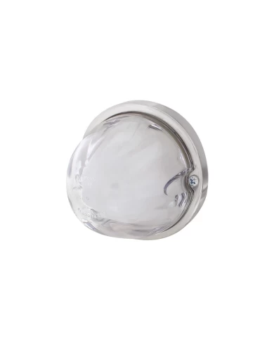 (BULK) 9 LED DUAL FUNCTION “GLO” WATERMELON LIGHT - FLUSH MOUNT - RED LED / CLEAR LENS