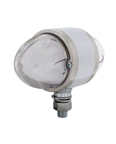 (BULK) 9 LED DUAL FUNCTION DOUBLE FACE “GLO” LIGHT - AMBER LED / CLEAR LENS & RED LED / CLEAR LENS