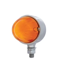 (BULK) 9 LED DUAL FUNCTION SINGLE FACE “GLO” LIGHT - AMBER LED / AMBER LENS