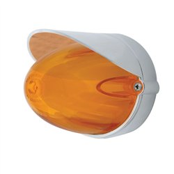 UP34442-9 LED Dual Function GloLight Watermelon Grakon 1000 Flush Mount Kit With Visor - Amber LED/Amber Lens