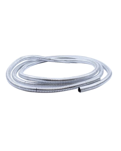 (PACK) 72" CHROME PLASTIC WIRE LOOM - ¹ 1/4" (PACK) 72" CHROME PLASTIC WIRE LOOM - ¹ 1/4"