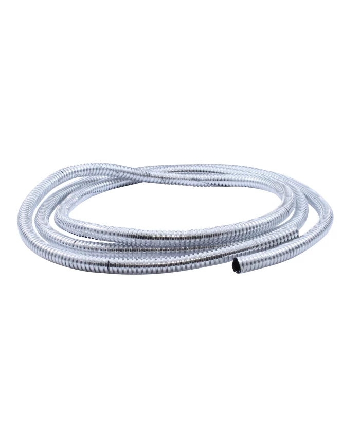 (PACK) 72" CHROME PLASTIC WIRE LOOM - ¹ 1/4" (PACK) 72" CHROME PLASTIC WIRE LOOM - ¹ 1/4"