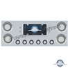 UP34499-SS Rear Center Panel With Four 23 LED 4" Lights & Six 9 LED 2" Mirage Lights & Visors - Red LED/Clear Lens
