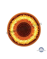 (CARD) 9 LED 2 " CLEARANCE/MARKER "MIRAGE" LIGHT - AMBER LED/AMBER LENS