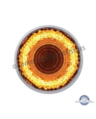 (CARD) 9 LED 2 " CLEARANCE/MARKER "MIRAGE" LIGHT - AMBER LED/CLEAR LENS