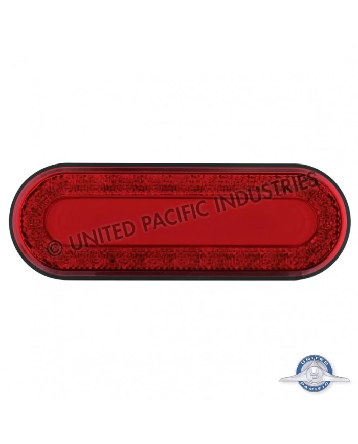 (CARD) 24 LED 6" OVAL S/T/T & P/T/C "MIRAGE" LIGHT - RED LED/RED LENS (CARD) 24 LED 6" OVAL S/T/T & P/T/C "MIRAGE" LIGHT - RED LED/RED LENS