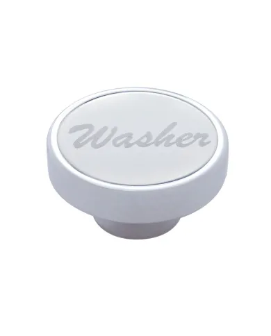 UP23533-"Washer" Dash Knob With Stainless Plaque