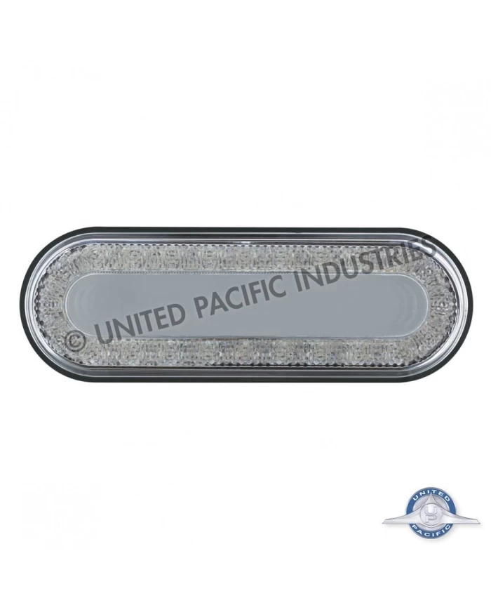 (CARD) 24 LED 6" OVAL S/T/T & P/T/C "MIRAGE" LIGHT - RED LED/CLEAR LENS (CARD) 24 LED 6" OVAL S/T/T & P/T/C "MIRAGE" LIGHT - RED LED/CLEAR LENS