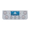 UP34510-CR Rear Center Panel With 4X 10 LED 4" Lights & 3X 13 LED 2.5" Lights & Visors -Red LED/Clear Lens