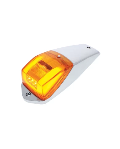 (CARD) 24 LED RECTANGULAR CAB LIGHT ASSEMBLY - GLO LIGHT - AMBER LED/AMBER LENS (CARD) 24 LED RECTANGULAR CAB LIGHT ASSEMBLY - GLO LIGHT - AMBER LED/AMBER LENS