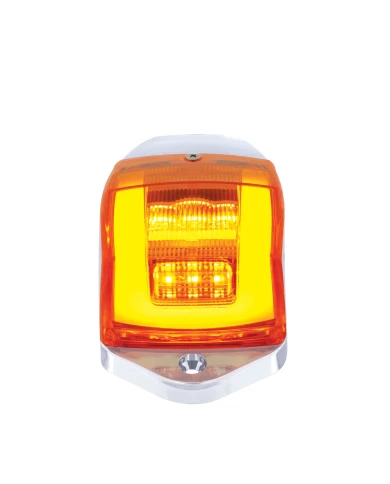 (CARD) 24 LED RECTANGULAR CAB LIGHT ASSEMBLY - GLO LIGHT - AMBER LED/AMBER LENS (CARD) 24 LED RECTANGULAR CAB LIGHT ASSEMBLY - GLO LIGHT - AMBER LED/AMBER LENS