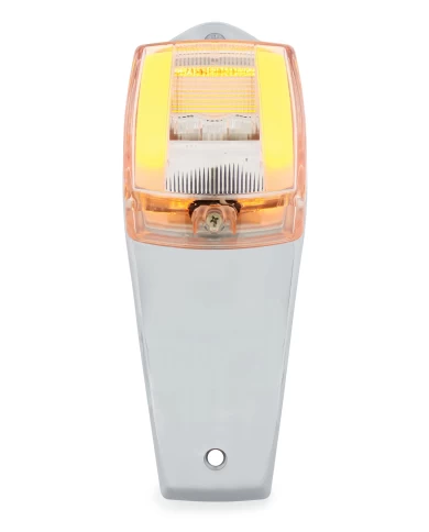 (CARD) 24 LED RECTANGULAR CAB LIGHT ASSEMBLY - GLO LIGHT - AMBER LED/CLEAR LENS (CARD) 24 LED RECTANGULAR CAB LIGHT ASSEMBLY - GLO LIGHT - AMBER LED/CLEAR LENS