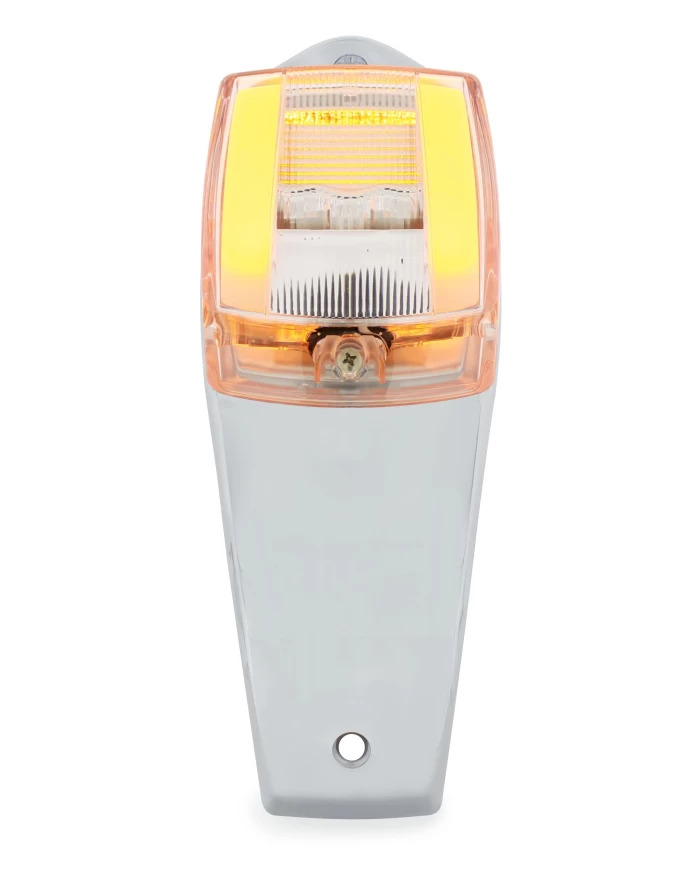 (CARD) 24 LED RECTANGULAR CAB LIGHT ASSEMBLY - GLO LIGHT - AMBER LED/CLEAR LENS (CARD) 24 LED RECTANGULAR CAB LIGHT ASSEMBLY - GLO LIGHT - AMBER LED/CLEAR LENS