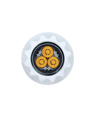 (BULK) 3 HIGH POWER LED MINI WARNING LIGHT - AMBER LED/CLEAR LENS