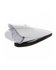 (CARD) 19 LED GRAKON 1000 STYLE REFLECTOR CAB LIGHT W/ VISOR - AMBER LED / CLEAR LENS