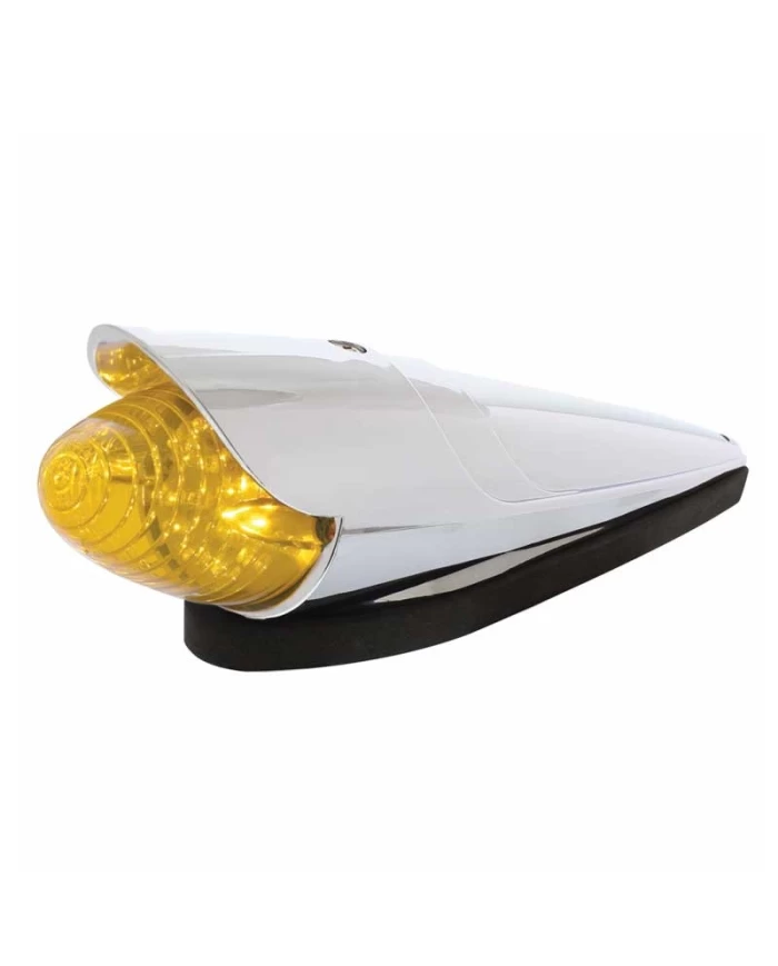 (CARD) 19 LED GRAKON 1000 STYLE BEEHIVE CAB LIGHT W/ VISOR - AMBER LED / AMBER LENS