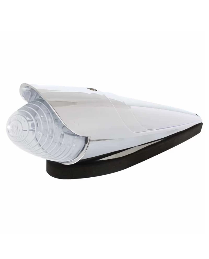 (CARD) 19 LED GRAKON 1000 STYLE BEEHIVE CAB LIGHT W/ VISOR - AMBER LED / CLEAR LENS