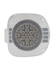 (CARD) 22 AMBER LED FREIGHTLINER FRONT TURN SIGNAL LIGHT WITH REFLECTOR - CLEAR LENS