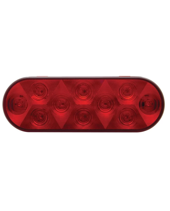 (BULK) 10 LED OVAL STOP, TURN & TAIL LIGHT, RED, BULK (BULK) 10 LED OVAL STOP, TURN & TAIL LIGHT, RED, BULK
