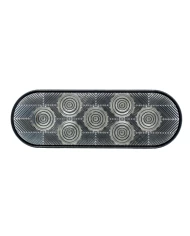(CARD) 7 LED 6” OVAL S/T/T LIGHT - RED LED/CLEAR LENS (CARD) 7 LED 6” OVAL S/T/T LIGHT - RED LED/CLEAR LENS