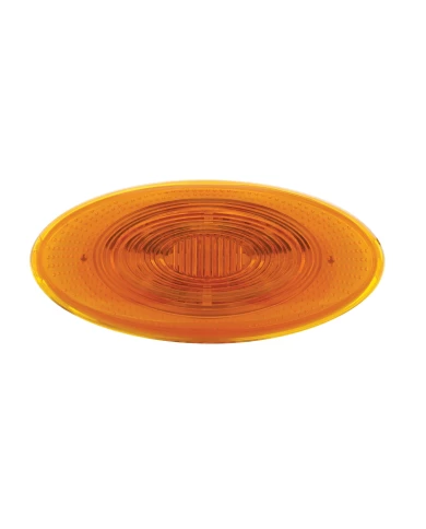 (CARD) 10 AMBER LED PETERBILT OVAL FRONT FENDER TURN SIGNAL LIGHT - AMBER LENS (CARD) 10 AMBER LED PETERBILT OVAL FRONT FENDER TURN SIGNAL LIGHT - AMBER LENS