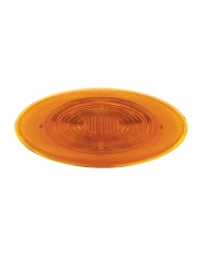 (CARD) 10 AMBER LED PETERBILT OVAL FRONT FENDER TURN SIGNAL LIGHT - AMBER LENS