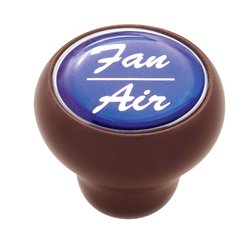 UP23537-"Fan/Air" Wood Deluxe Dash Knob - Blue Glossy Sticker