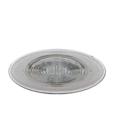 (CARD) 10 AMBER LED PETERBILT OVAL FRONT FENDER TURN SIGNAL LIGHT - CLEAR LENS (CARD) 10 AMBER LED PETERBILT OVAL FRONT FENDER TURN SIGNAL LIGHT - CLEAR LENS