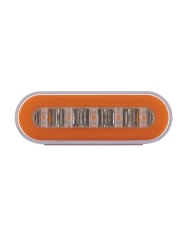 (CARD) 22 LED 6” OVAL “GLO” LIGHT - AMER LED/AMBER LENS (CARD) 22 LED 6” OVAL “GLO” LIGHT - AMER LED/AMBER LENS
