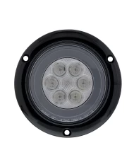 (CARD) 21 RED LED 4" S/T/T & P/T/C "GLO" LIGHT - FLANGED - CLEAR LENS (CARD) 21 RED LED 4" S/T/T & P/T/C "GLO" LIGHT - FLANGED - CLEAR LENS