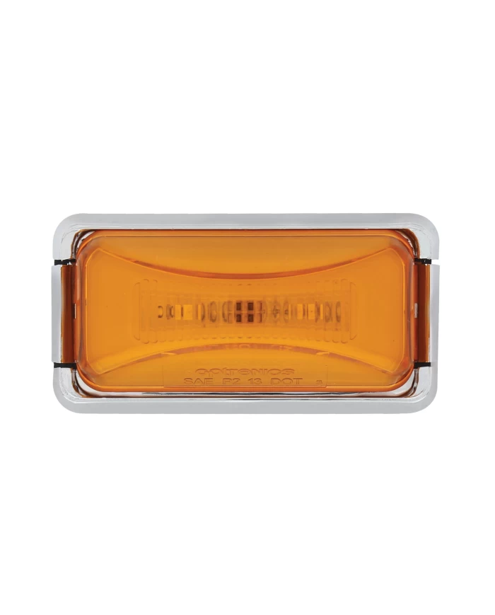 (CARD) 8 AMBER LED RECTANGULAR CLEARANCE / MARKER LIGHT - GLO LIGHT - AMBER LENS (CARD) 8 AMBER LED RECTANGULAR CLEARANCE / MARKER LIGHT - GLO LIGHT - AMBER LENS