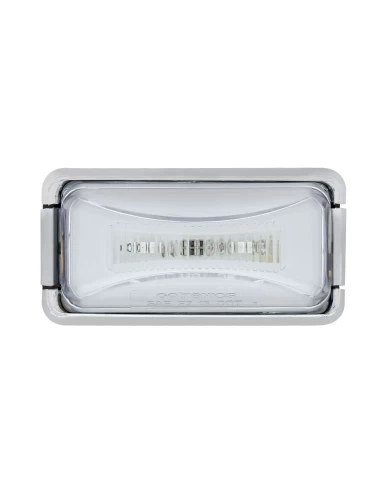 (CARD) 8 AMBER LED RECTANGULAR CLEARANCE / MARKER LIGHT - GLO LIGHT - CLEAR LENS (CARD) 8 AMBER LED RECTANGULAR CLEARANCE / MARKER LIGHT - GLO LIGHT - CLEAR LENS