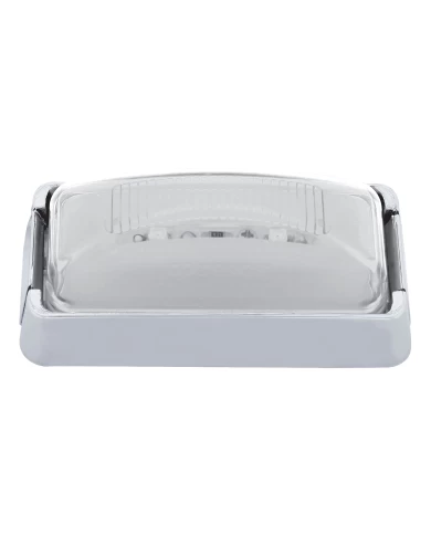 (CARD) 8 AMBER LED RECTANGULAR CLEARANCE / MARKER LIGHT - GLO LIGHT - CLEAR LENS (CARD) 8 AMBER LED RECTANGULAR CLEARANCE / MARKER LIGHT - GLO LIGHT - CLEAR LENS