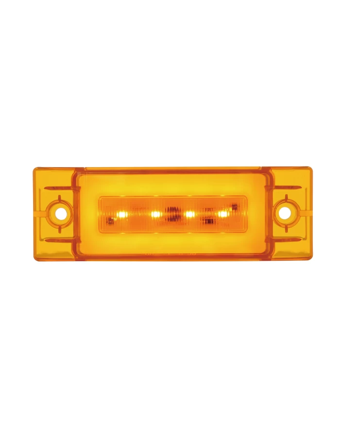 (CARD) 16 AMBER LED RECTANGULAR CLEARANCE/ MARKER LIGHT - GLO LIGHT - AMBER LENS (CARD) 16 AMBER LED RECTANGULAR CLEARANCE/ MARKER LIGHT - GLO LIGHT - AMBER LENS