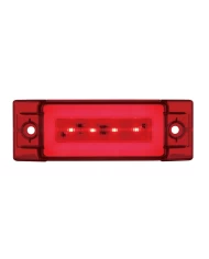 (CARD) 16 RED LED RECTANGULAR CLEARANCE/ MARKER LIGHT - GLO LIGHT - RED LENS (CARD) 16 RED LED RECTANGULAR CLEARANCE/ MARKER LIGHT - GLO LIGHT - RED LENS