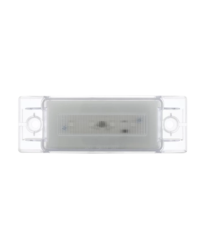 (CARD) 16 AMBER LED RECTANGULAR CLEARANCE/ MARKER LIGHT - GLO LIGHT - CLEAR LENS (CARD) 16 AMBER LED RECTANGULAR CLEARANCE/ MARKER LIGHT - GLO LIGHT - CLEAR LENS